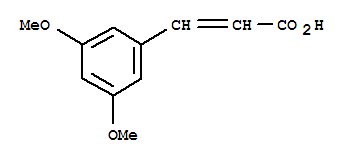 3,5-二甲氧基肉桂酸分子式结构图