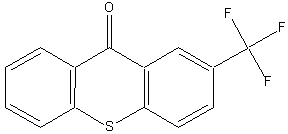 2-(三氟甲基)噻吨-9-酮分子式结构图