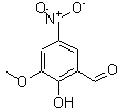 2-羟基-3-甲氧基-5-硝基苯甲醛分子式结构图