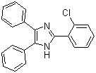 2-(2-氯苯基)-4,5-二苯基咪唑分子式结构图