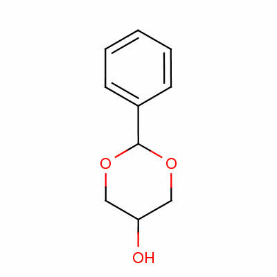 2-苯基-1,3-二氧六环-5-醇分子式结构图