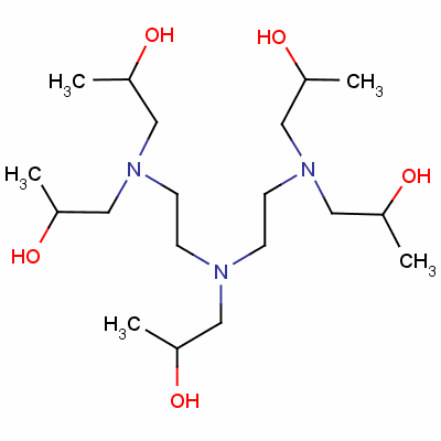 N,N,N',N',N'-五(2-羟丙基)二乙三胺分子式结构图