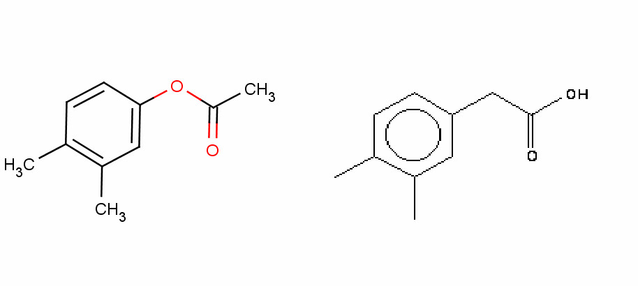 3,4-二甲基苯乙酸分子式结构图