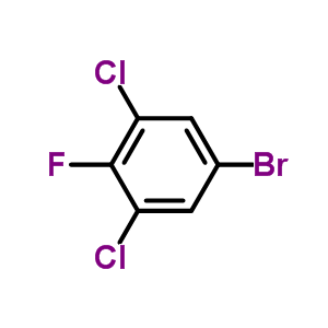 3,5-二氯-4-氟溴苯分子式结构图