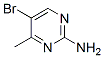 2-氨基-4-甲基-5-溴嘧啶分子式结构图