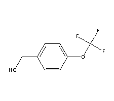 4-(三氟甲氧基)苄醇分子式结构图