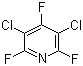 3,5-二氯-2,4,6-三氟吡啶分子式结构图