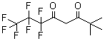 1,1,1,2,2,3,3-七氟代-7,7-二甲基-4,6-辛二酮分子式结构图