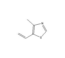 4-甲基-5-乙烯基噻唑分子式结构图