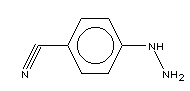 对氰基苯肼分子式结构图