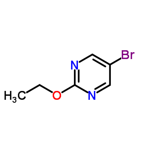 5-溴-2-乙氧基嘧啶分子式结构图