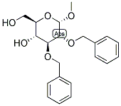 2,3-二-O-苄基-α-D-吡喃葡萄糖苷甲酯分子式结构图