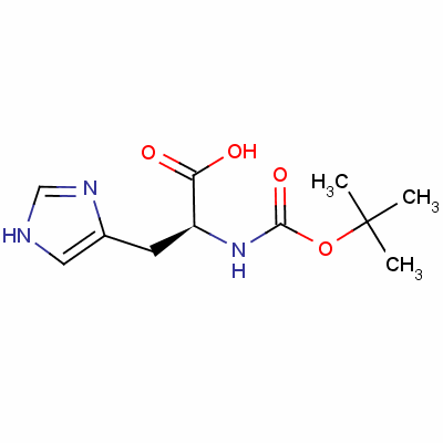 Boc-L-组氨酸分子式结构图