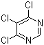 4,5,6-三氯嘧啶分子式结构图