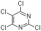 2,4,5,6-四氯嘧啶分子式结构图
