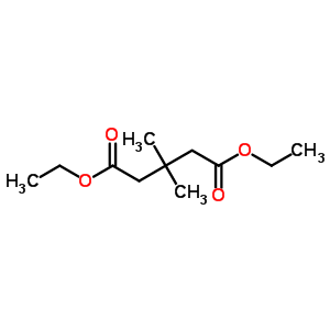 3,3-二甲基戊二酸二乙酯分子式结构图