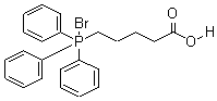 (4-羧丁基)三苯基溴化膦分子式结构图