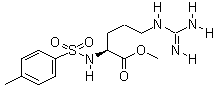 N-对甲苯磺酰基-L-精氨酸甲酯盐酸盐分子式结构图