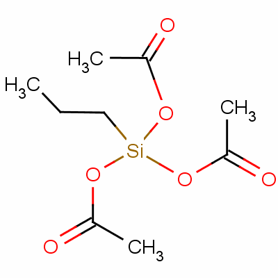 丙基三乙酰氧基硅烷分子式结构图