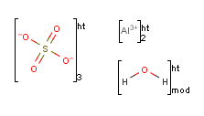 水合硫酸铝分子式结构图