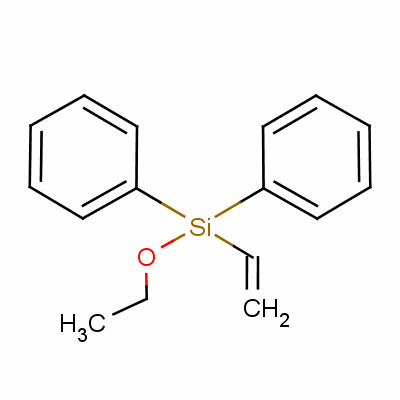 二苯基乙烯基乙氧基硅烷分子式结构图