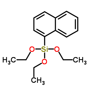 1-萘基三乙氧基硅烷分子式结构图