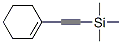 1-[(三甲基硅基)乙炔基]环己烯分子式结构图