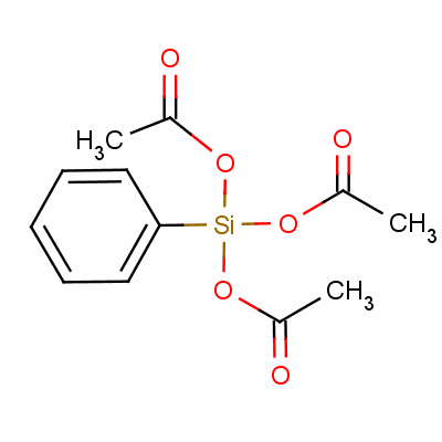 苯基三乙酸氧化硅烷分子式结构图