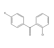 2-氯-4'-氟苯甲酮分子式结构图