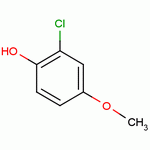 2-氯-4-甲氧基苯酚分子式结构图