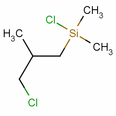 3-氯异丁基二甲基氯硅烷分子式结构图