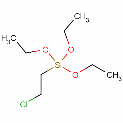 2-氯乙基三乙氧基硅烷分子式结构图