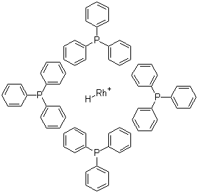 四(三苯基膦)氢化铑(I)分子式结构图