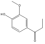 3-甲氧基-4-羟基苯丙酮分子式结构图