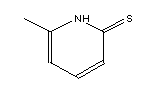 2-巯基-6-甲基吡啶分子式结构图