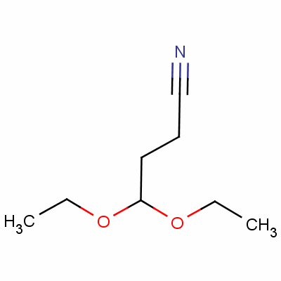 4,4-二乙氧基丁腈分子式结构图