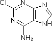 2-氯-6-氨基嘌呤分子式结构图