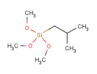 异丁基三甲氧基硅烷分子式结构图