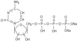 胞苷-5'-三磷酸二钠盐分子式结构图