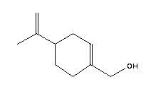 L-紫苏醇分子式结构图