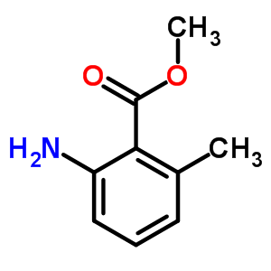 2-氨基-6-甲基苯甲酸甲酯分子式结构图