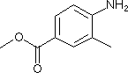 3-甲基-4-氨基苯甲酸甲酯分子式结构图