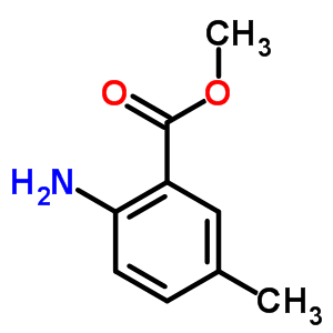 2-氨基-5-甲基苯甲酸甲酯分子式结构图