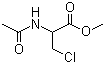 N-乙酰基-3-氯代-L-丝氨酸甲酯分子式结构图