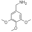 3,4,5-三甲氧基苯甲胺分子式结构图