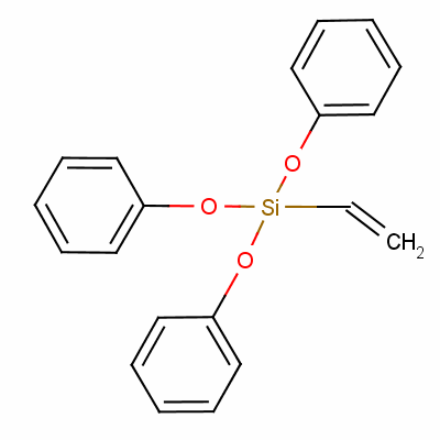 三苯氧基乙烯基硅烷分子式结构图