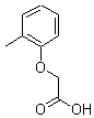 (2-甲苯氧基)乙酸分子式结构图