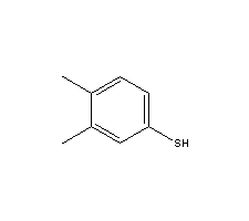 3,4-二甲基苯硫酚分子式结构图