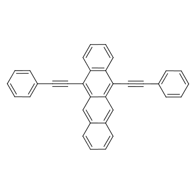 5,12-双(苯乙炔基)并四苯分子式结构图