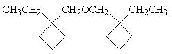 3,3'-[氧基双亚甲基]双[3-乙基]氧杂环丁烷分子式结构图